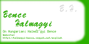 bence halmagyi business card